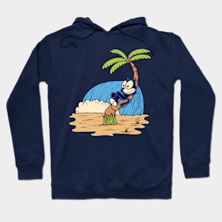 Felix relaxing on a coconut tree Hoodie